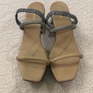 Cult Gaia Tan and Gray Women's Sandals